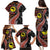 Aotearoa and Australia Family Matching Puletasi and Hawaiian Shirt Maori Koru Ferns With Aboriginal Kangaroo