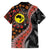 Aotearoa and Australia Family Matching Short Sleeve Bodycon Dress and Hawaiian Shirt Maori Koru Ferns With Aboriginal Kangaroo
