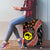 Aotearoa and Australia Luggage Cover Maori Koru Ferns With Aboriginal Kangaroo