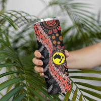 Aotearoa and Australia Skinny Tumbler Maori Koru Ferns With Aboriginal Kangaroo