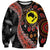 Aotearoa and Australia Sweatshirt Maori Koru Ferns With Aboriginal Kangaroo