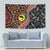 Aotearoa and Australia Tapestry Maori Koru Ferns With Aboriginal Kangaroo