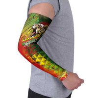 Hawaiian Reggae Arm Sleeves Jawaiian One Love-Tribal Tatoos and Rastafari Lion - Polynesian Pride