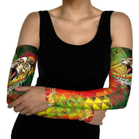 Hawaiian Reggae Arm Sleeves Jawaiian One Love-Tribal Tatoos and Rastafari Lion - Polynesian Pride