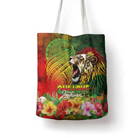 Hawaiian Reggae Tote Bag Jawaiian One Love-Tribal Tatoos and Rastafari Lion - Polynesian Pride