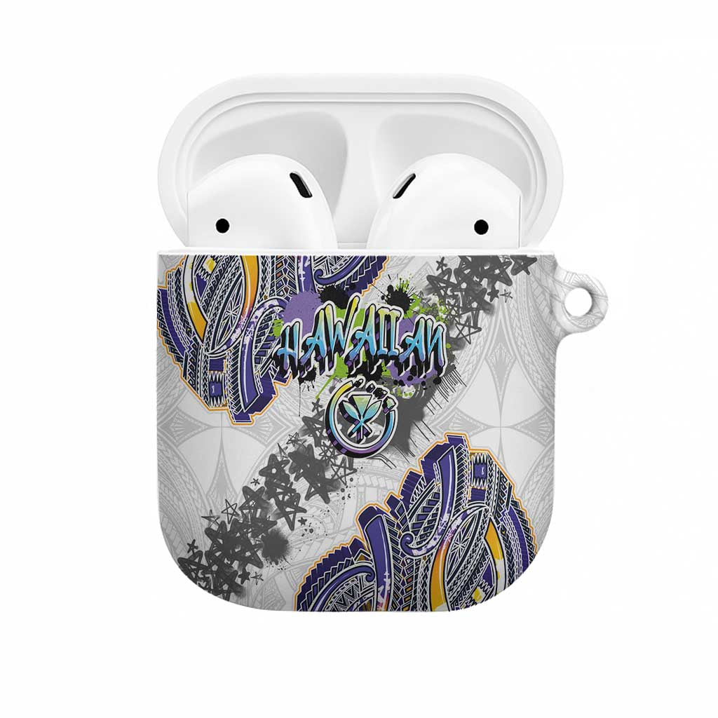 Traditional Art Hawaiian Kakau Tattoos AirPods Case Graffiti Style - Polynesian Pride
