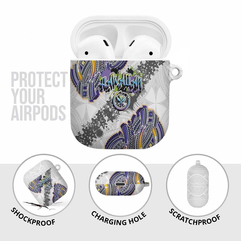 Traditional Art Hawaiian Kakau Tattoos AirPods Case Graffiti Style - Polynesian Pride