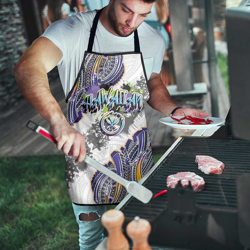 Traditional Art Hawaiian Kakau Tattoos Apron Graffiti Style - Polynesian Pride