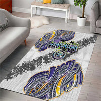 Traditional Art Hawaiian Kakau Tattoos Area Rug Graffiti Style - Polynesian Pride