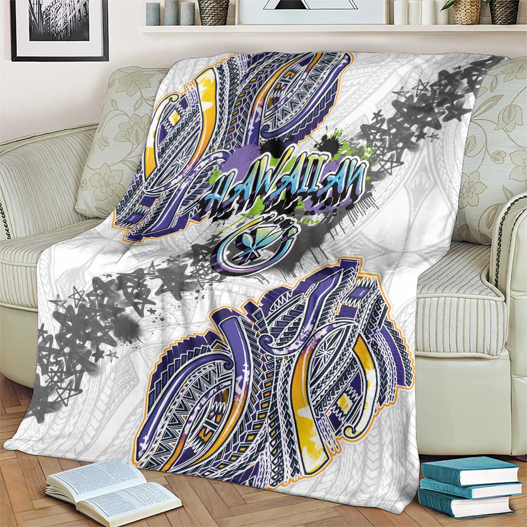 Traditional Art Hawaiian Kakau Tattoos Blanket Graffiti Style - Polynesian Pride