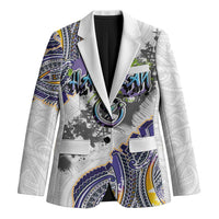 Traditional Art Hawaiian Kakau Tattoos Blazer Graffiti Style - Polynesian Pride