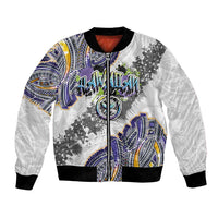 Traditional Art Hawaiian Kakau Tattoos Bomber Jacket Graffiti Style - Polynesian Pride