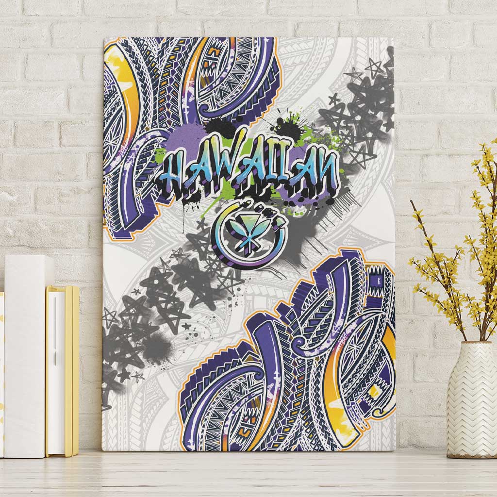 Traditional Art Hawaiian Kakau Tattoos Canvas Wall Art Graffiti Style - Polynesian Pride