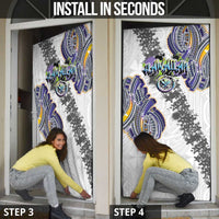 Traditional Art Hawaiian Kakau Tattoos Door Cover Graffiti Style - Polynesian Pride