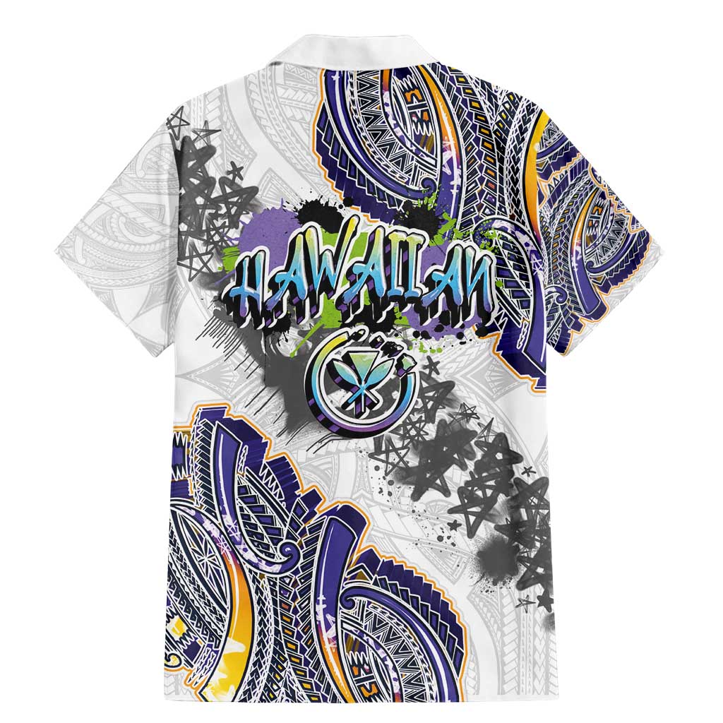 Traditional Art Hawaiian Kakau Tattoos Family Matching Mermaid Dress and Hawaiian Shirt Graffiti Style - Polynesian Pride