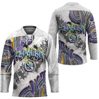 Traditional Art Hawaiian Kakau Tattoos Hockey Jersey Graffiti Style - Polynesian Pride