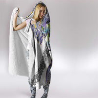 Traditional Art Hawaiian Kakau Tattoos Hooded Blanket Graffiti Style - Polynesian Pride