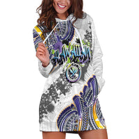 Traditional Art Hawaiian Kakau Tattoos Hoodie Dress Graffiti Style - Polynesian Pride