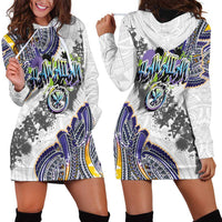 Traditional Art Hawaiian Kakau Tattoos Hoodie Dress Graffiti Style - Polynesian Pride