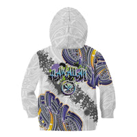 Traditional Art Hawaiian Kakau Tattoos Kid Hoodie Graffiti Style - Polynesian Pride
