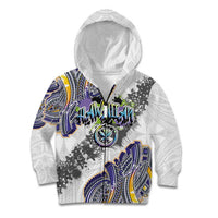 Traditional Art Hawaiian Kakau Tattoos Kid Hoodie Graffiti Style - Polynesian Pride