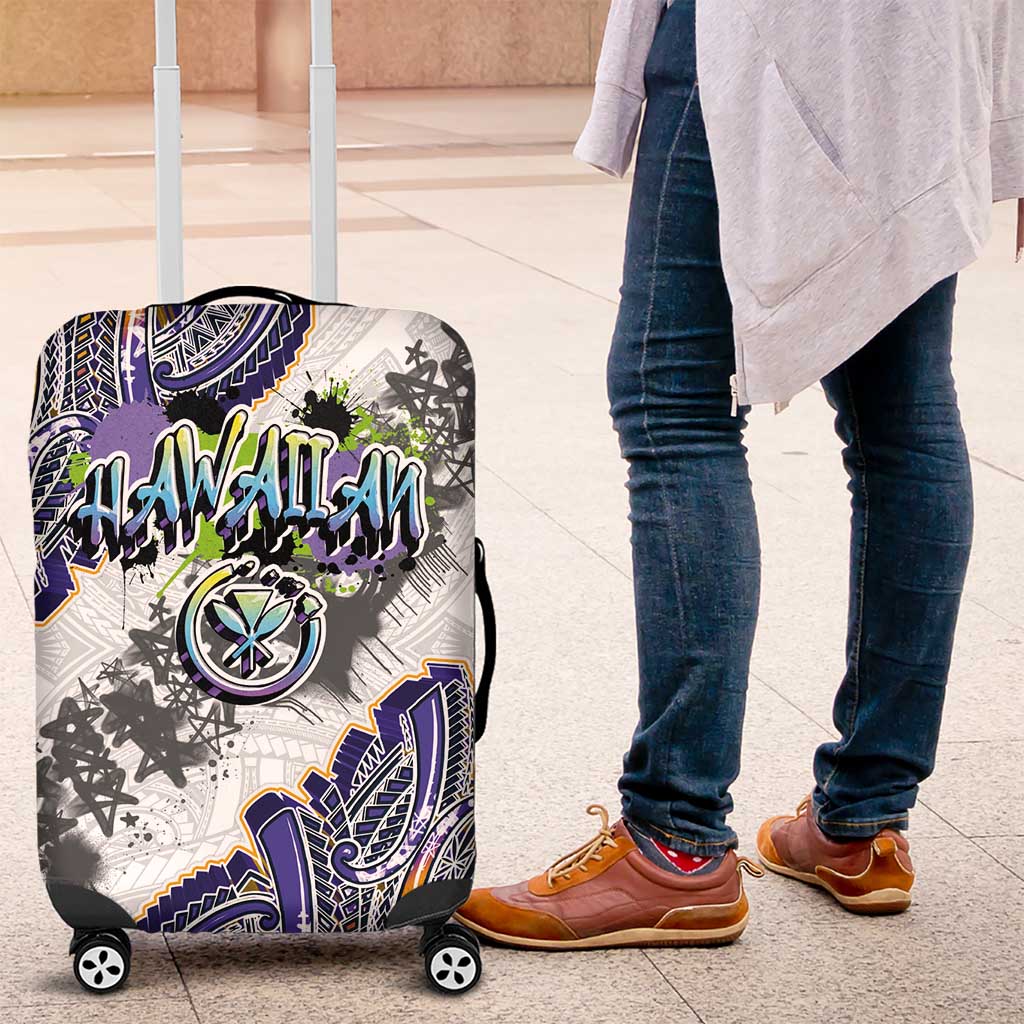 Traditional Art Hawaiian Kakau Tattoos Luggage Cover Graffiti Style - Polynesian Pride