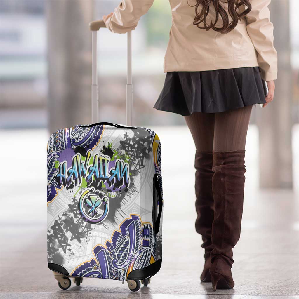 Traditional Art Hawaiian Kakau Tattoos Luggage Cover Graffiti Style - Polynesian Pride