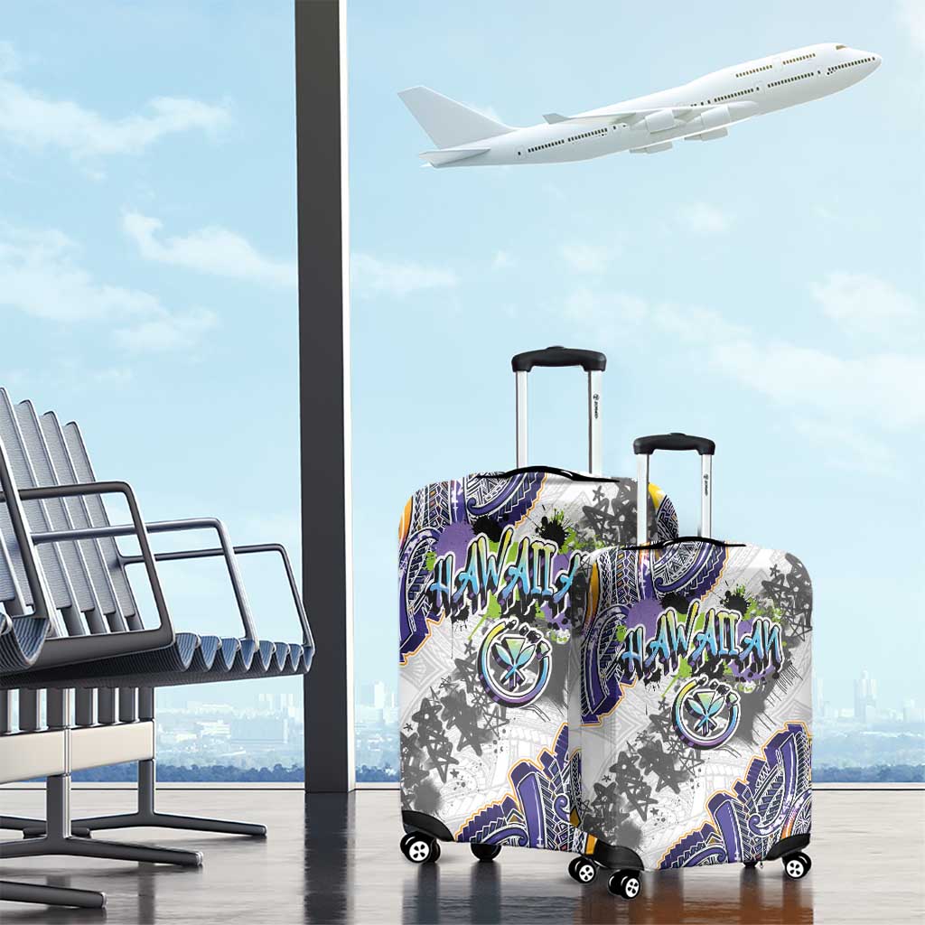 Traditional Art Hawaiian Kakau Tattoos Luggage Cover Graffiti Style - Polynesian Pride