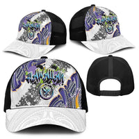 Traditional Art Hawaiian Kakau Tattoos Mesh Trucker Cap Graffiti Style - Polynesian Pride