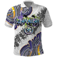 Traditional Art Hawaiian Kakau Tattoos Polo Shirt Graffiti Style - Polynesian Pride