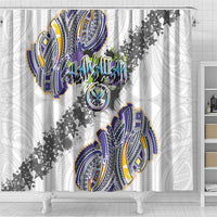 Traditional Art Hawaiian Kakau Tattoos Shower Curtain Graffiti Style - Polynesian Pride