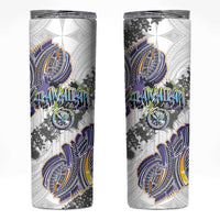 Traditional Art Hawaiian Kakau Tattoos Skinny Tumbler Graffiti Style - Polynesian Pride