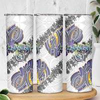 Traditional Art Hawaiian Kakau Tattoos Skinny Tumbler Graffiti Style - Polynesian Pride