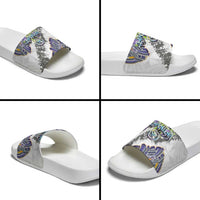 Traditional Art Hawaiian Kakau Tattoos Slide Sandals Graffiti Style LT03 - Polynesian Pride