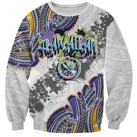 Traditional Art Hawaiian Kakau Tattoos Sweatshirt Graffiti Style - Polynesian Pride