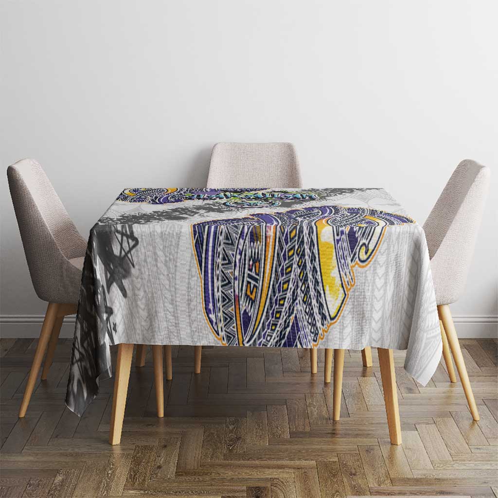 Traditional Art Hawaiian Kakau Tattoos Tablecloth Graffiti Style - Polynesian Pride