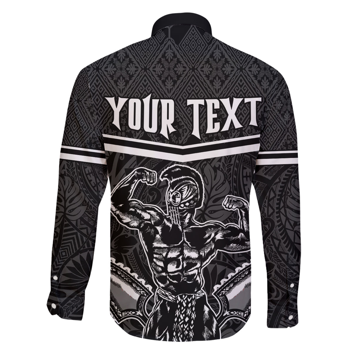 Custom Hawaii Warrior Family Matching Summer Maxi Dress and Hawaiian Shirt Kakau Quilt Pattern LT03 - Polynesian Pride