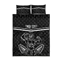 Custom Hawaii Warrior Quilt Bed Set Kakau Quilt Pattern LT03 - Polynesian Pride