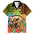 Hawaii Womens Day Wahine Family Matching Off Shoulder Short Dress and Hawaiian Shirt Strong Beautiful Woman with Kakau Style LT03 Dad's Shirt - Short Sleeve Red - Polynesian Pride
