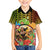 Hawaii Womens Day Wahine Family Matching Off Shoulder Short Dress and Hawaiian Shirt Strong Beautiful Woman with Kakau Style LT03 Son's Shirt Red - Polynesian Pride