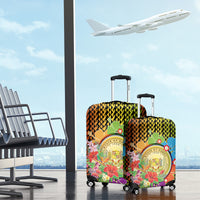 Hawaii Womens Day Wahine Luggage Cover Strong Beautiful Woman with Kakau Style LT03 - Polynesian Pride