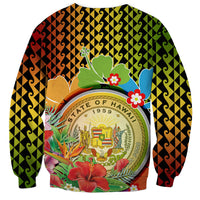 Hawaii Womens Day Wahine Sweatshirt Strong Beautiful Woman with Kakau Style LT03 - Polynesian Pride