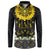 Flores de Mayo and Filipino Fiesta Button Sweatshirt The Sun-Jasmine and Polynesian Yakan Tattoo Barong Style