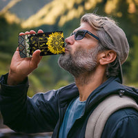 Flores de Mayo and Filipino Fiesta 4 in 1 Can Cooler Tumbler The Sun-Jasmine and Polynesian Yakan Tattoo Barong Style
