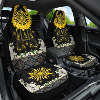 Flores de Mayo and Filipino Fiesta Car Seat Cover The Sun-Jasmine and Polynesian Yakan Tattoo Barong Style