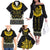 Flores de Mayo and Filipino Fiesta Family Matching Off The Shoulder Long Sleeve Dress and Hawaiian Shirt The Sun-Jasmine and Polynesian Yakan Tattoo Barong Style