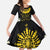Flores de Mayo and Filipino Fiesta Family Matching Summer Maxi Dress and Hawaiian Shirt The Sun-Jasmine and Polynesian Yakan Tattoo Barong Style