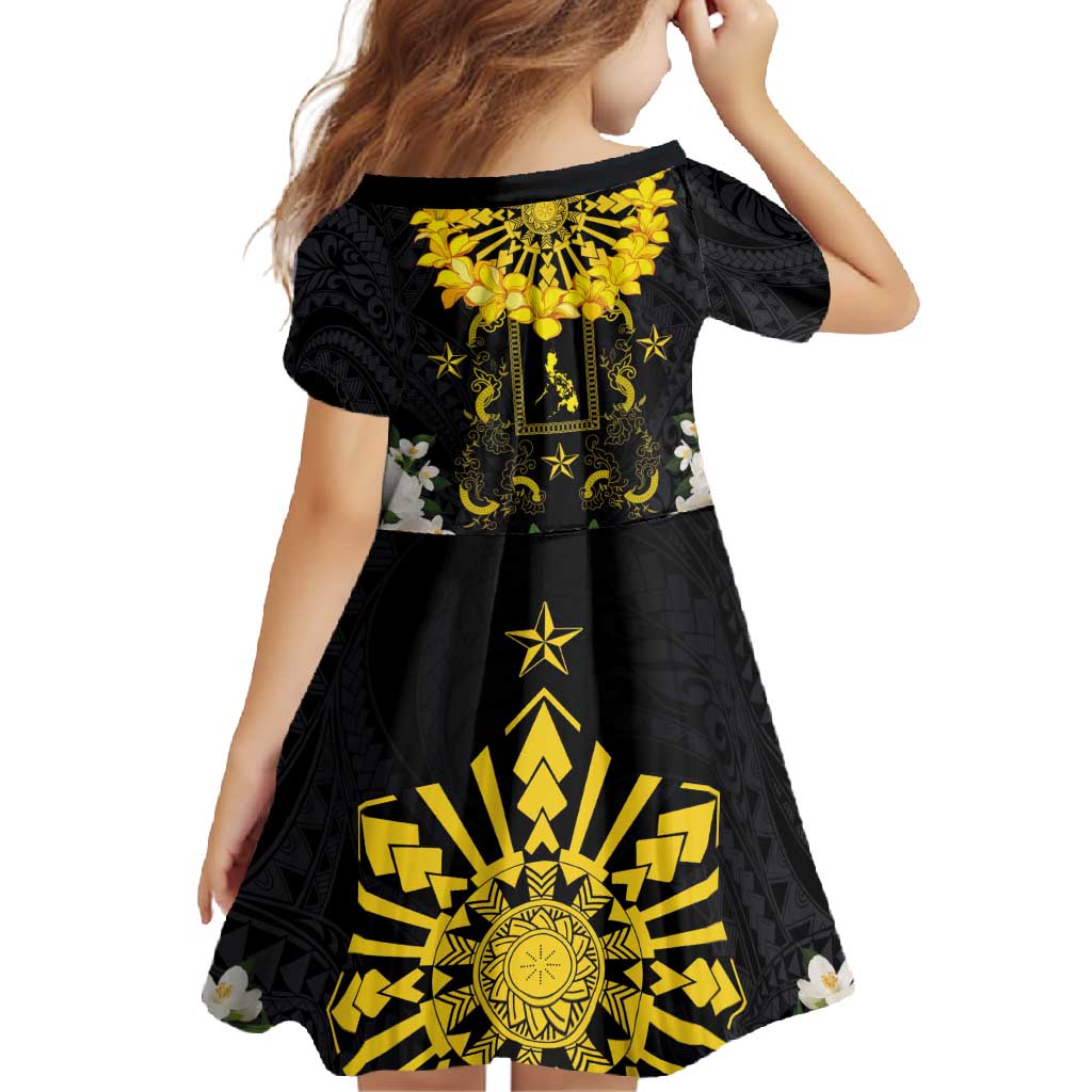 Flores de Mayo and Filipino Fiesta Family Matching Tank Maxi Dress and Hawaiian Shirt The Sun-Jasmine and Polynesian Yakan Tattoo Barong Style