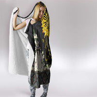 Flores de Mayo and Filipino Fiesta Hooded Blanket The Sun-Jasmine and Polynesian Yakan Tattoo Barong Style