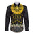 Flores de Mayo and Filipino Fiesta Long Sleeve Button Shirt The Sun-Jasmine and Polynesian Yakan Tattoo Barong Style